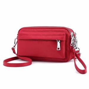 Multi-Zier Crossbody Handbag Purse, Nylon Wristlet Mini Crossbody c: